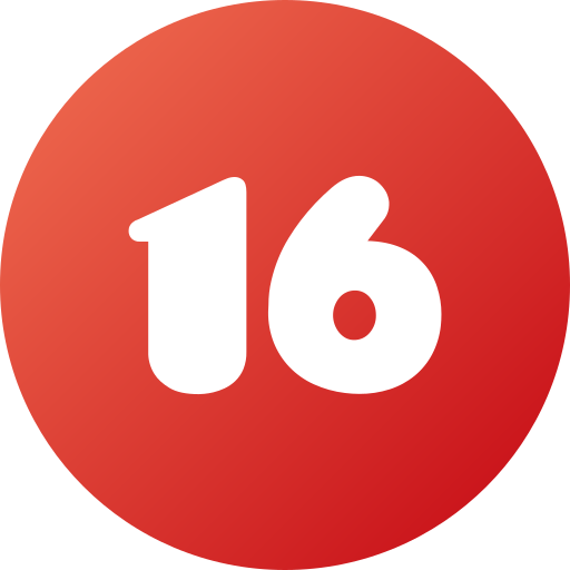 Номер 16 бесплатно иконка