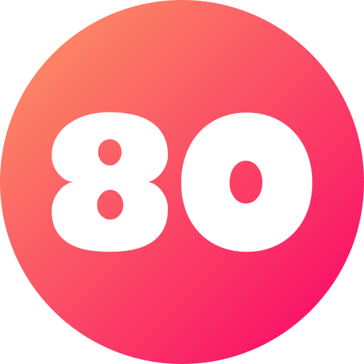Восемьдесят бесплатно иконка