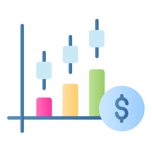 el crecimiento del mercado icono gratis