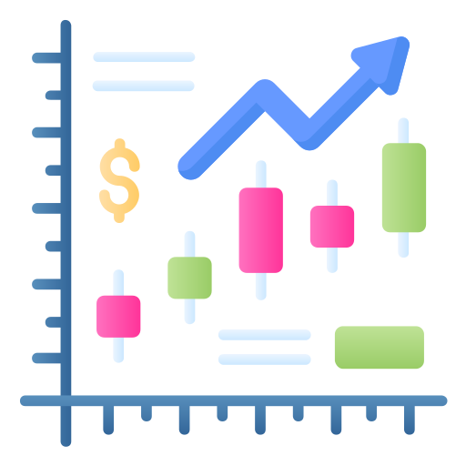 gráfico de crecimiento financiero icono gratis