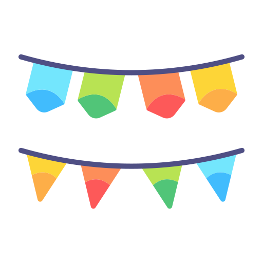 Bunting free icon Bunting free icon