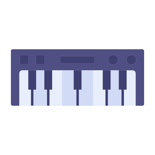 teclado piano icono gratis