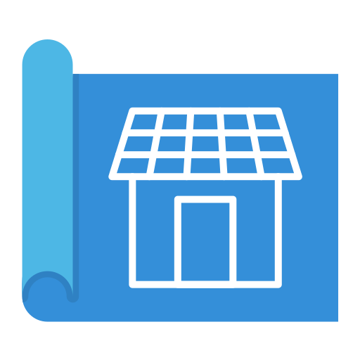 casa solar icono gratis