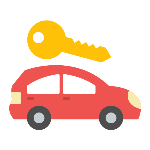 aluguel de carro grátis ícone
