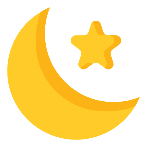 luna y estrella icono gratis