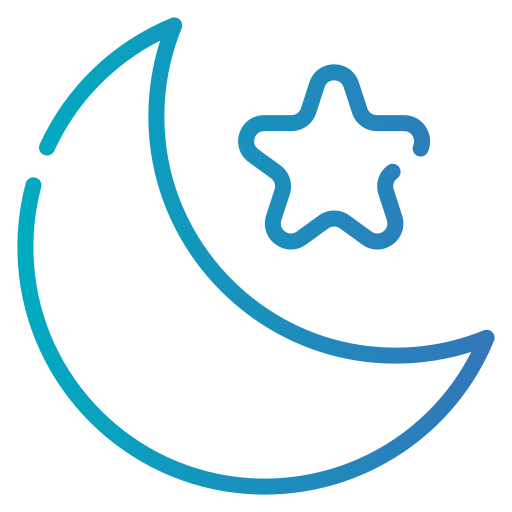 luna y estrella icono gratis