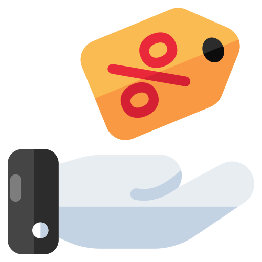 rabais Icône gratuit