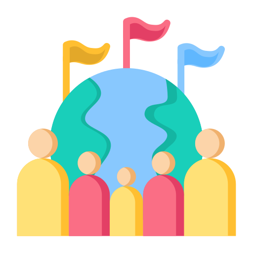 relaciones internacionales icono gratis