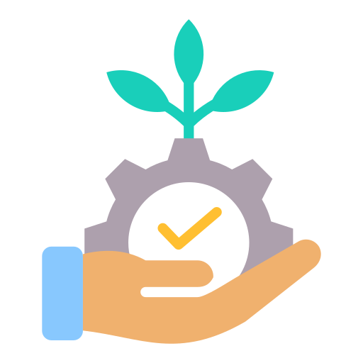 agricultura sostenible icono gratis