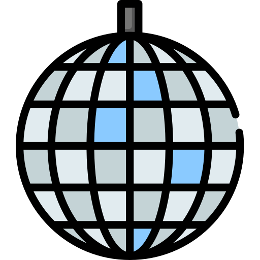 Bola de discoteca icono gratis