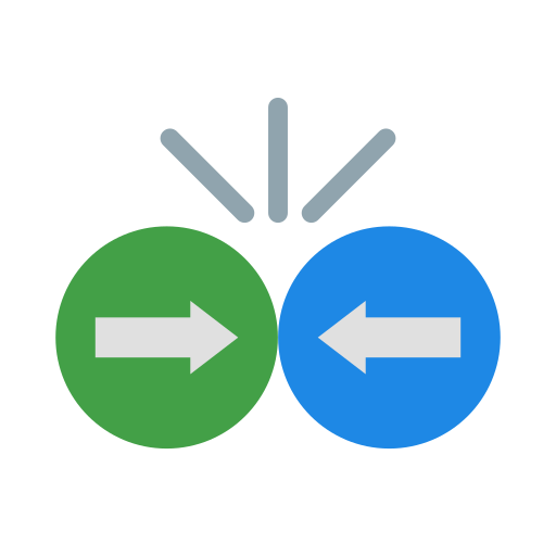 Collision free icon Collision free icon