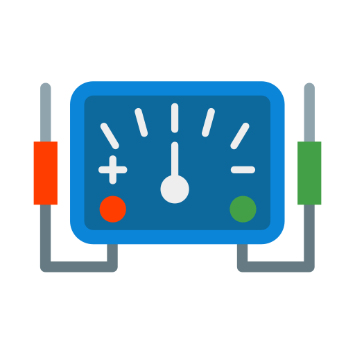 indicador de voltaje icono gratis