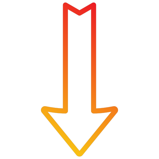 flecha hacia abajo icono gratis
