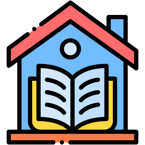 Домашнее обучение бесплатно иконка