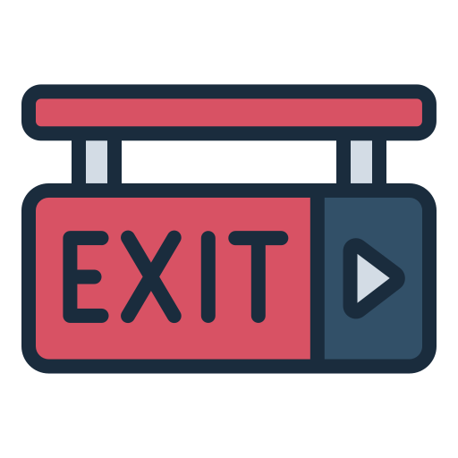 Exit - Free security icons