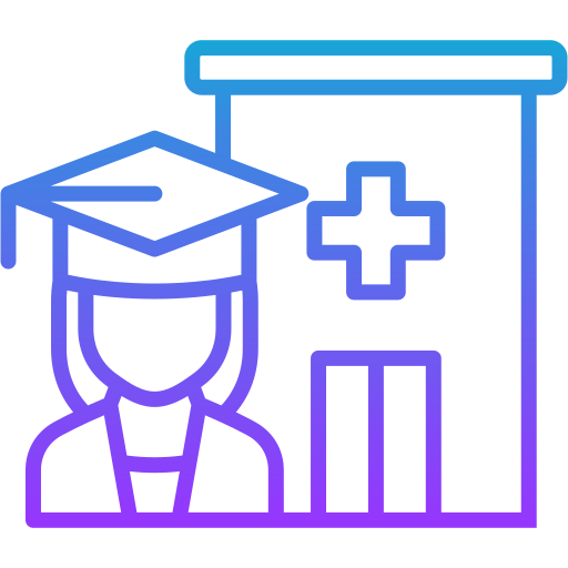 escuela de medicina icono gratis