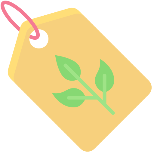 etiqueta ecológica icono gratis