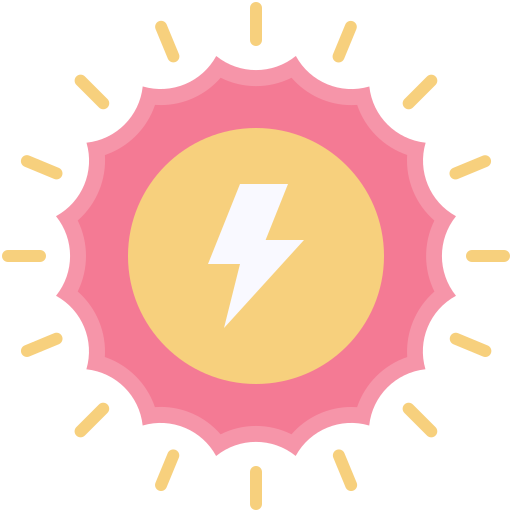 energía solar icono gratis