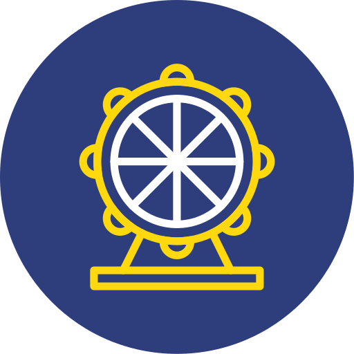 rueda de la fortuna icono gratis