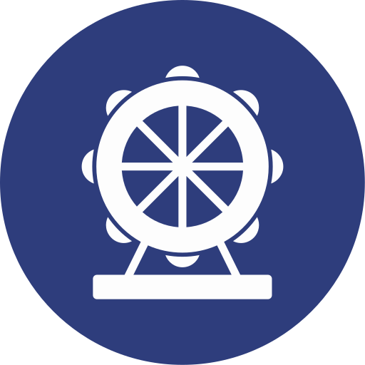 rueda de la fortuna icono gratis