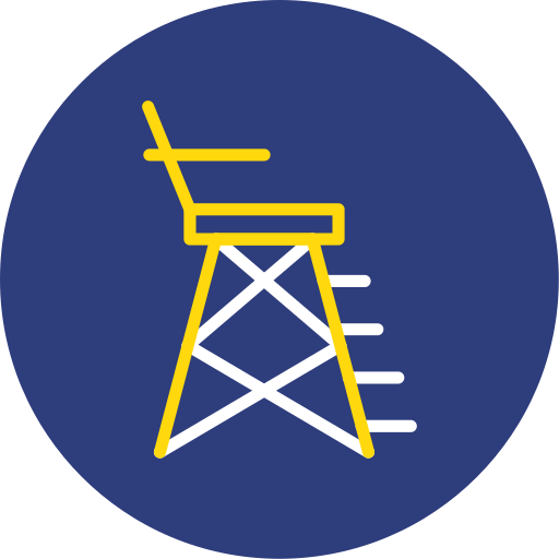 silla de salvavidas icono gratis