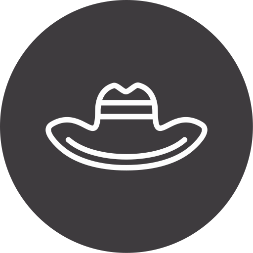 sombrero de vaquero icono gratis