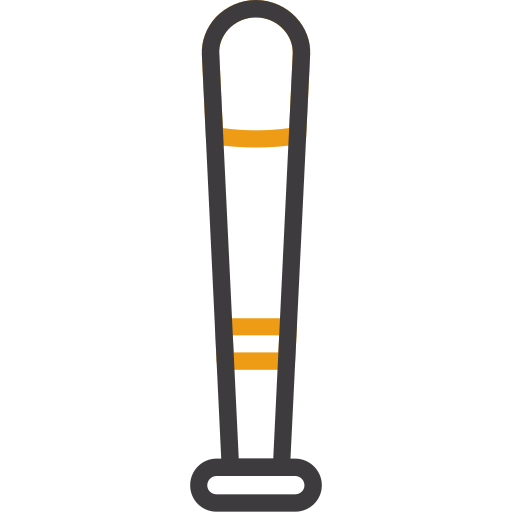 bate de béisbol icono gratis