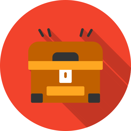 cofre del tesoro icono gratis