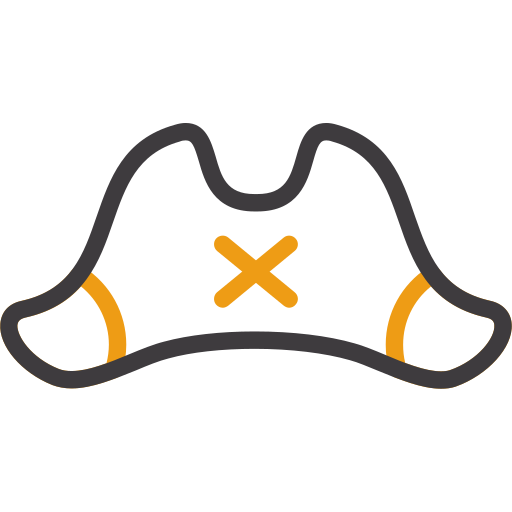 sombrero pirata icono gratis