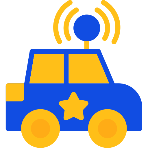 coche de policía icono gratis