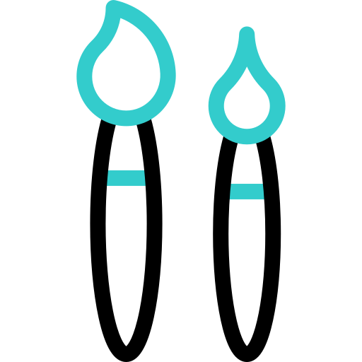 pinceles icono gratis