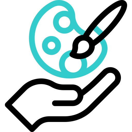 dia mundial del arte icono gratis