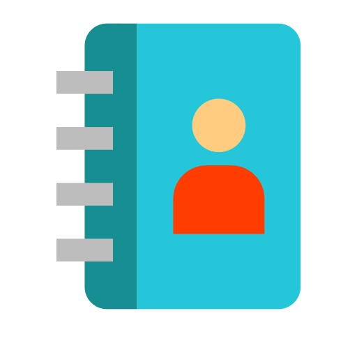 libreta de contactos icono gratis