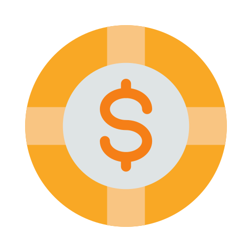 ficha de póker icono gratis