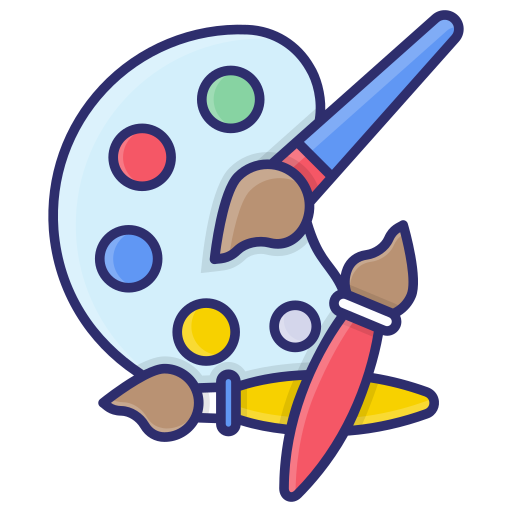 Художественная палитра бесплатно иконка