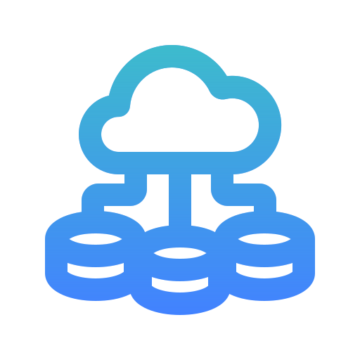 datos en la nube icono gratis
