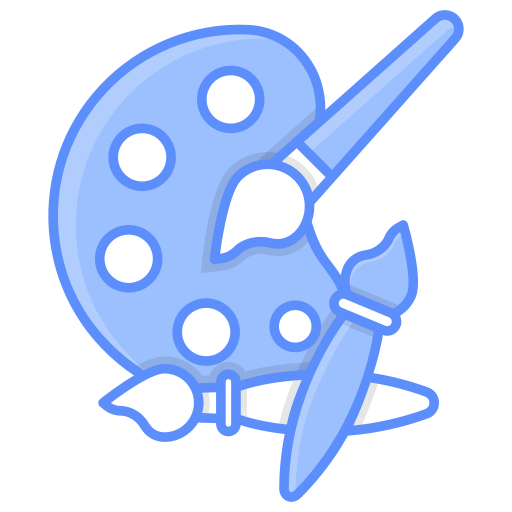 Художественная палитра бесплатно иконка