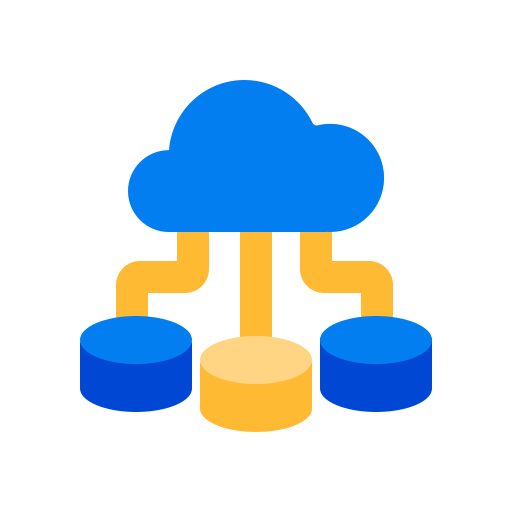 datos en la nube icono gratis