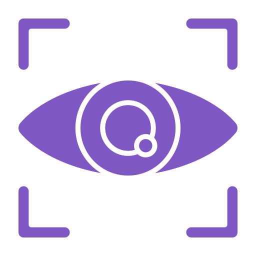 Eye scanner free icon Eye scanner free icon