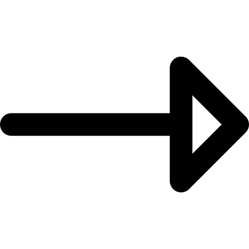 freccia destra Basic Rounded Lineal icona