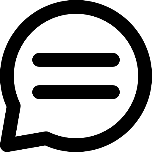 Speech bubble Basic Rounded Lineal icon