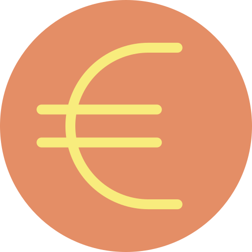 símbolo do euro grátis ícone