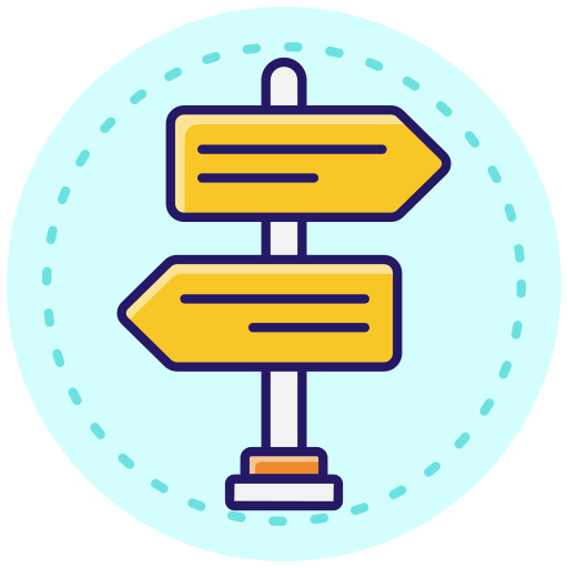 señal direccional icono gratis