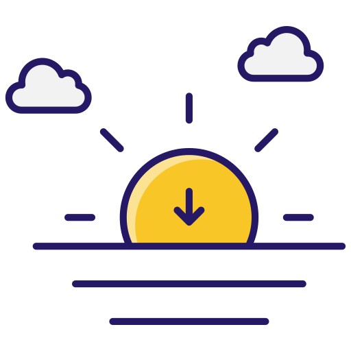 Sunset free icon Sunset free icon