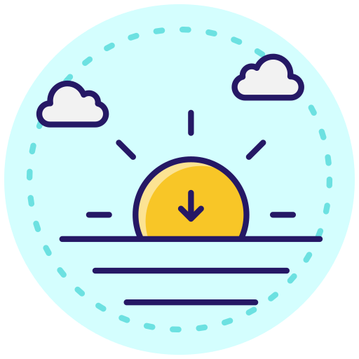 Sunset free icon
