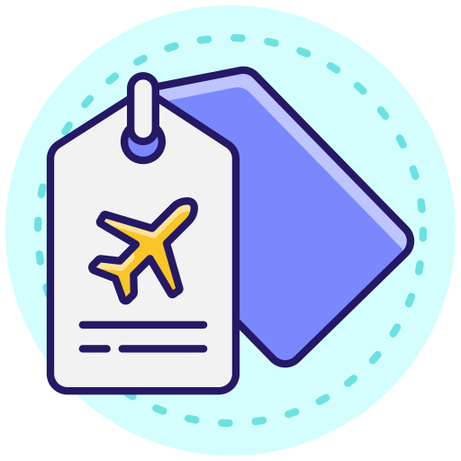 etiqueta del equipaje icono gratis