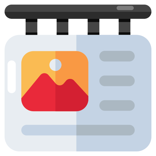 póster icono gratis