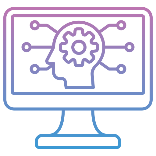 aprendizaje automático icono gratis
