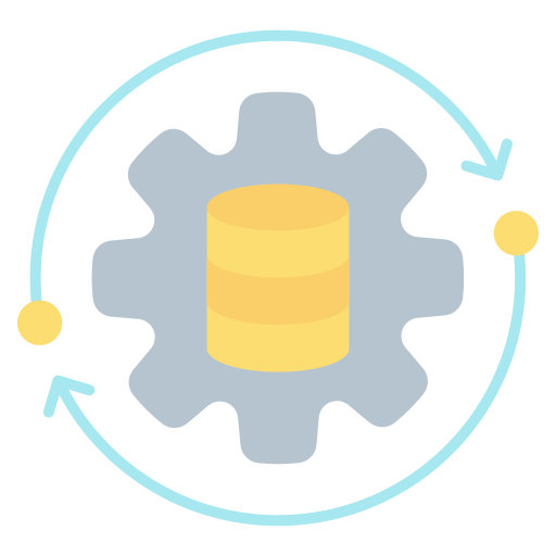 procesamiento de datos icono gratis