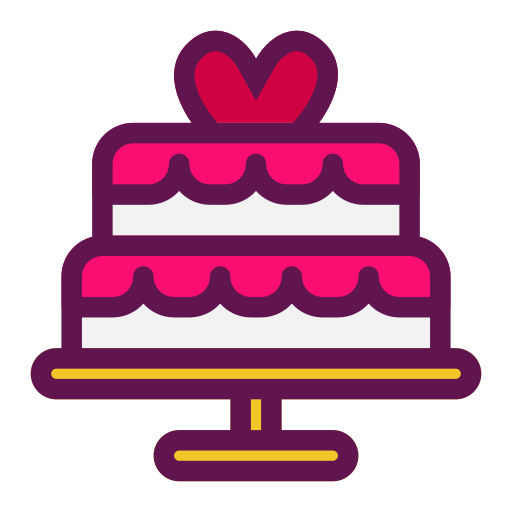 pastel de boda icono gratis